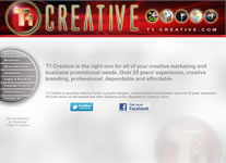 Screenshot of T1 Creative Site